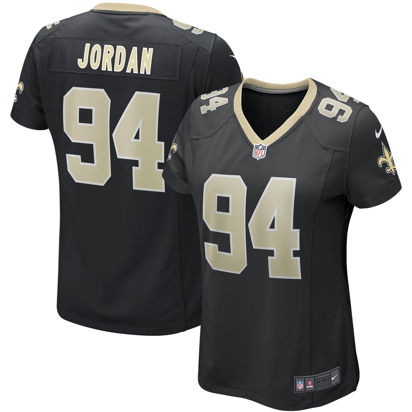 Cameron Jordans New Orleans Saints Nike Women's Game Jersey - Black