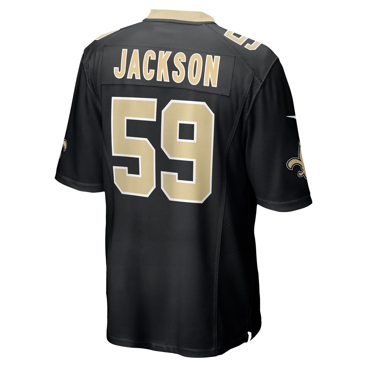 Men's Nike Jordans Jackson Black New Orleans Saints Game Player Jersey