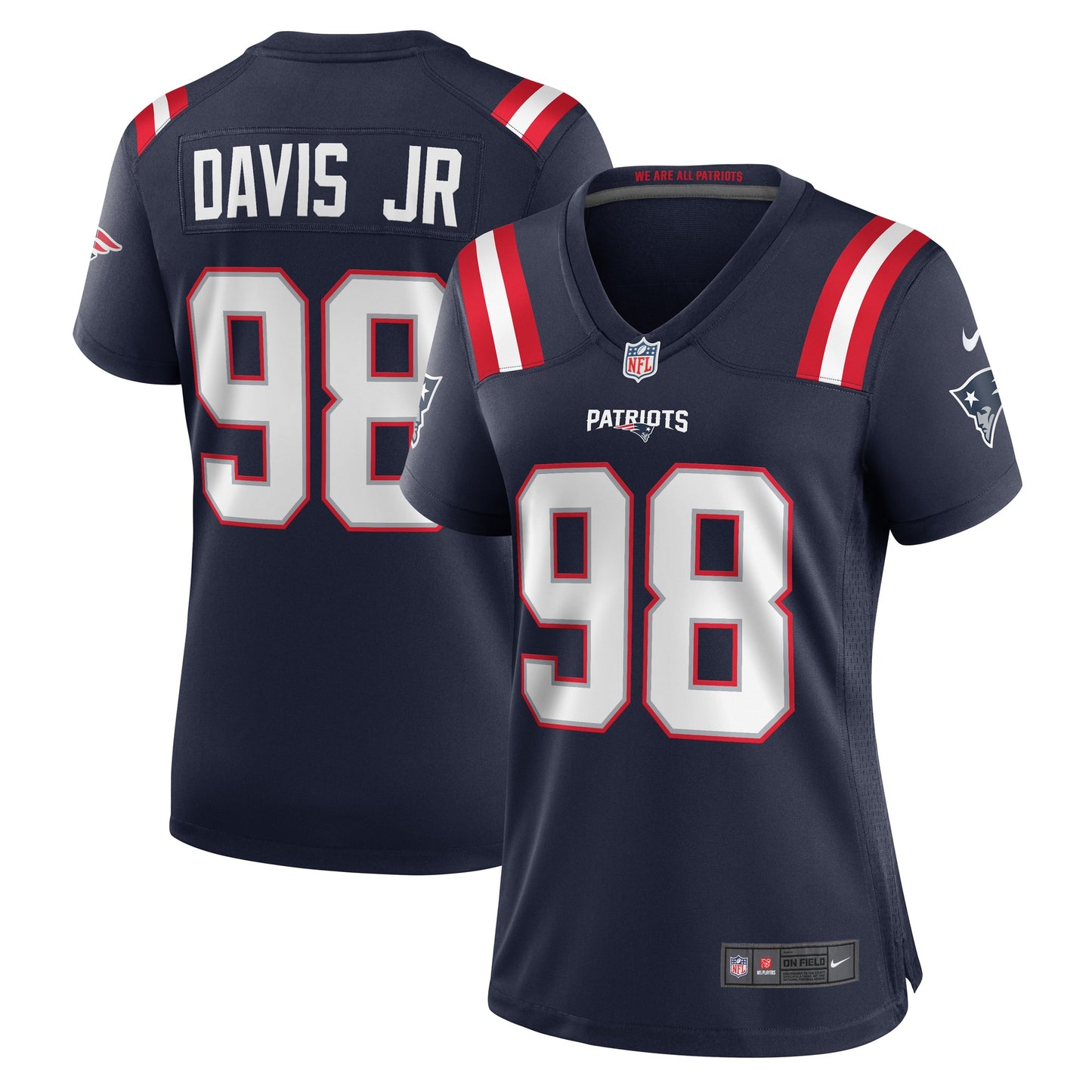 Carl Davis Jr. New England Patriots Nike Women's Game Player Jersey - Navy