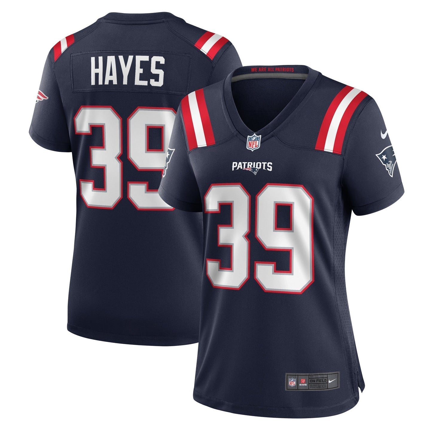 Women's Nike Tae Hayes Navy New England Patriots Home Game Player Jersey