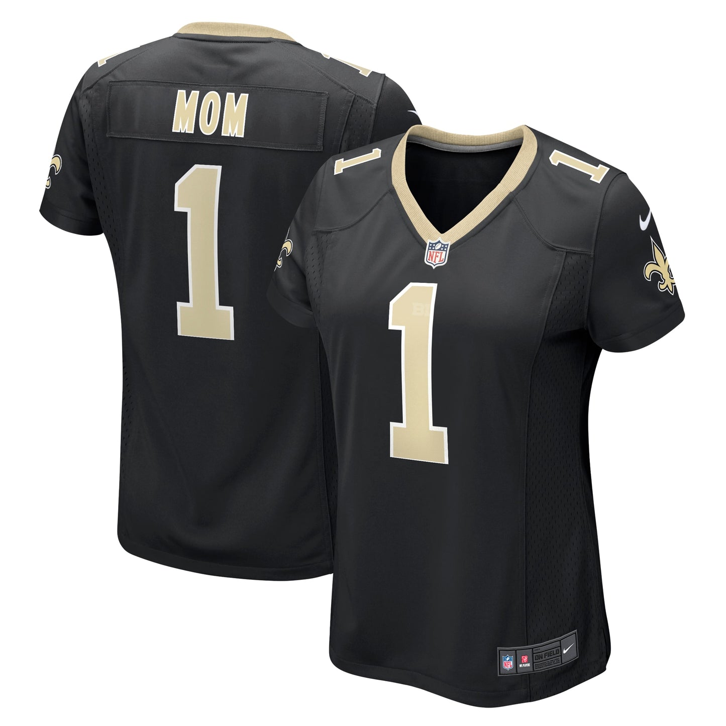 Number 1 Mom New Orleans Saints Nike Women's Game Jersey - Black