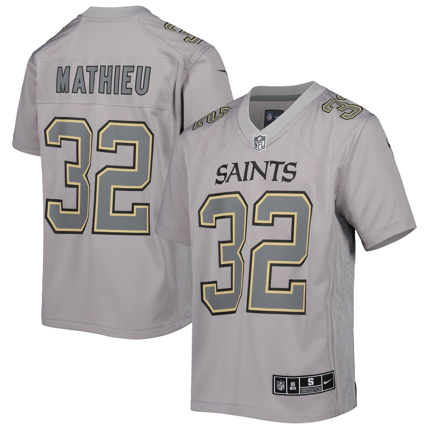 Tyrann Mathieu New Orleans Saints Nike Youth Atmosphere Game Jersey - Gray