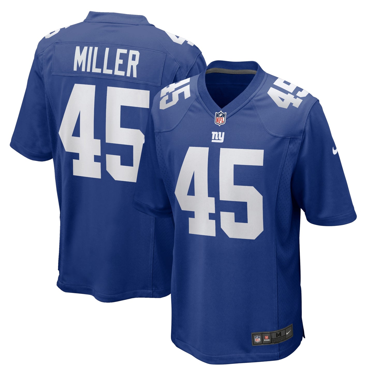 Dre Miller New York Giants Nike Home Game Player Jersey - Royal