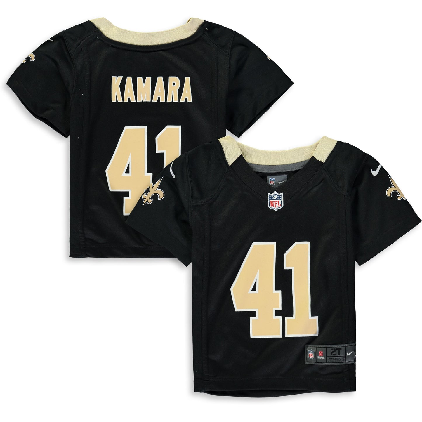 Alvin Kamara New Orleans Saints Nike Toddler Game Jersey - Black