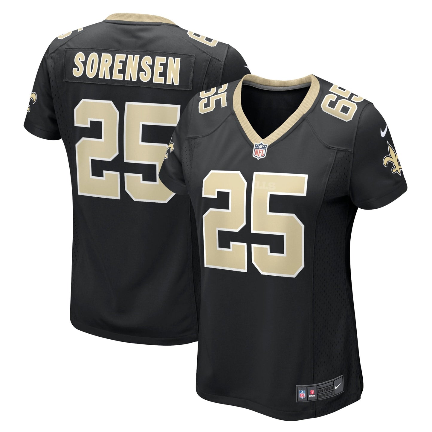 Men's Nike Daniel Sorensen Black New Orleans Saints Player Game Jersey