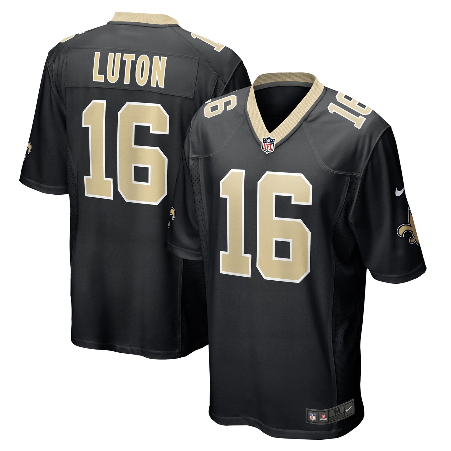 Men's Nike Jake Luton Black New Orleans Saints Game Player Jersey