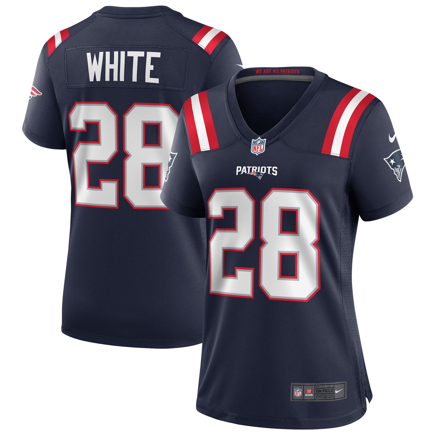 James White New England Patriots Nike Women's Game Jersey - Navy