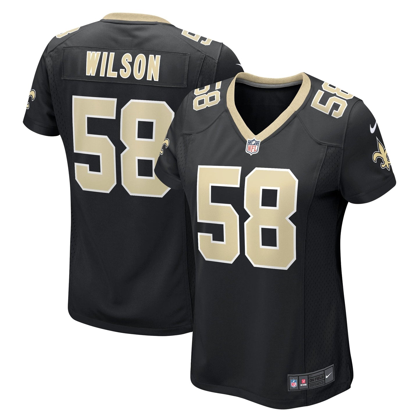 Women's Nike Eric Wilson Black New Orleans Saints Game Player Jersey
