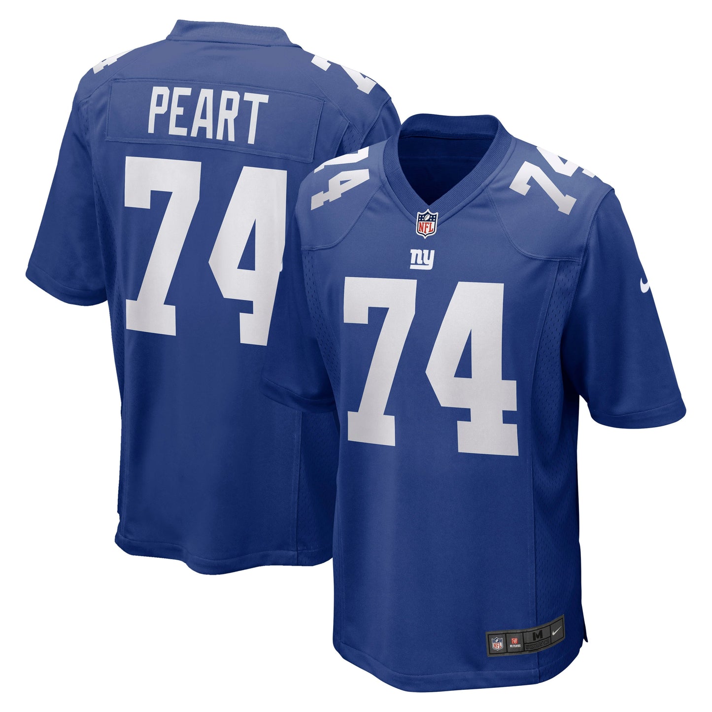 Men's Nike Matt Peart Royal New York Giants Game Jersey