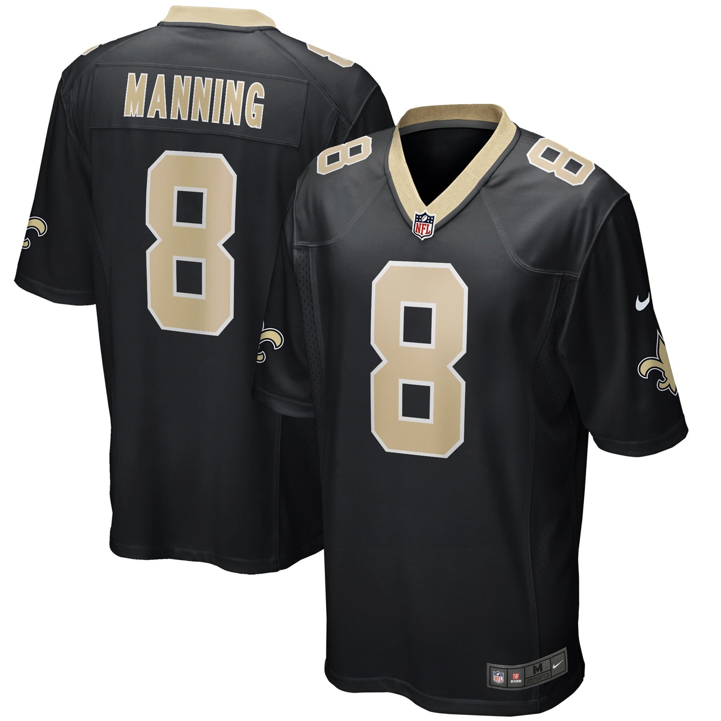Archie Manning New Orleans Saints Nike Game Retired Player Jersey - Black