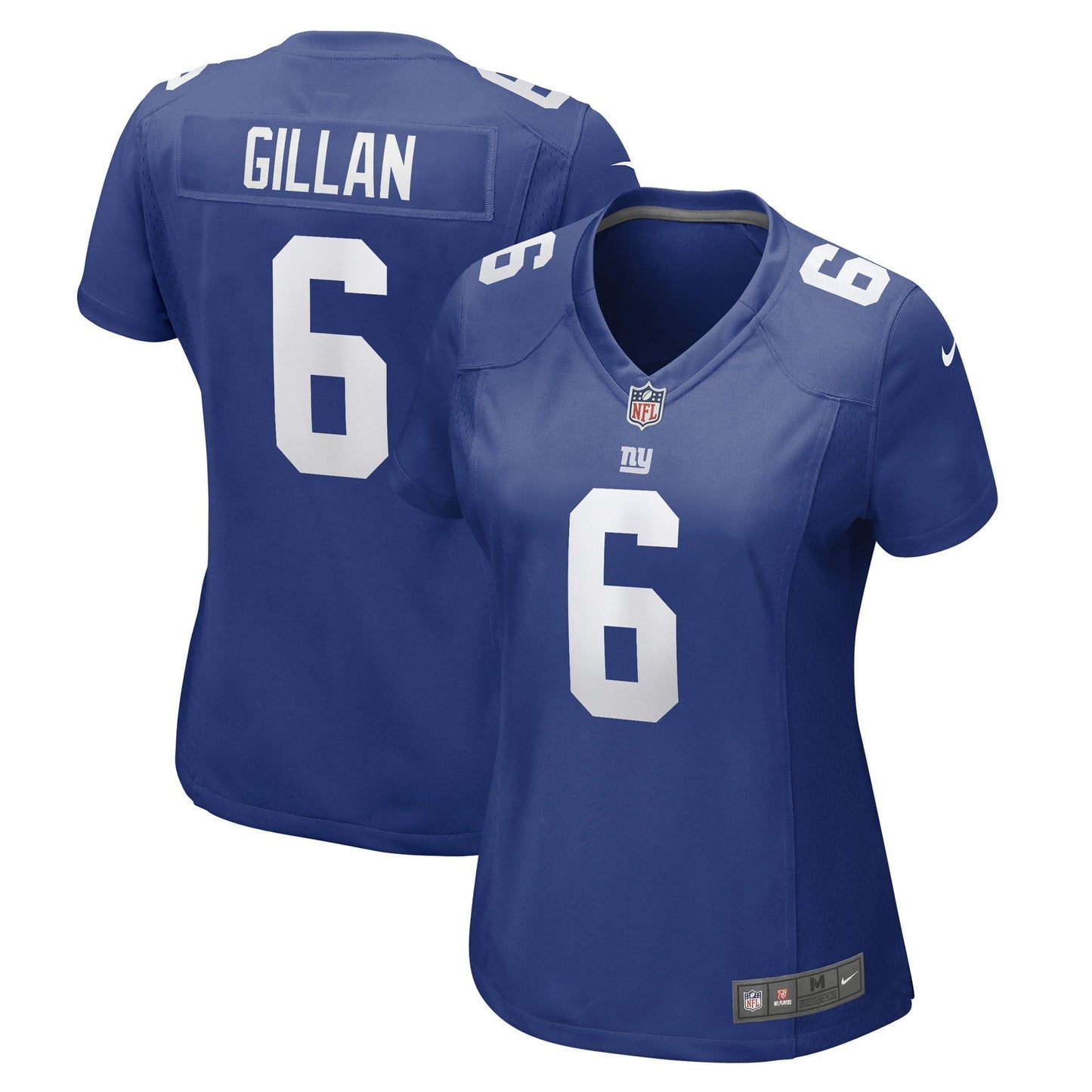 Women's Nike Jamie Gillan Royal New York Giants Game Player Jersey