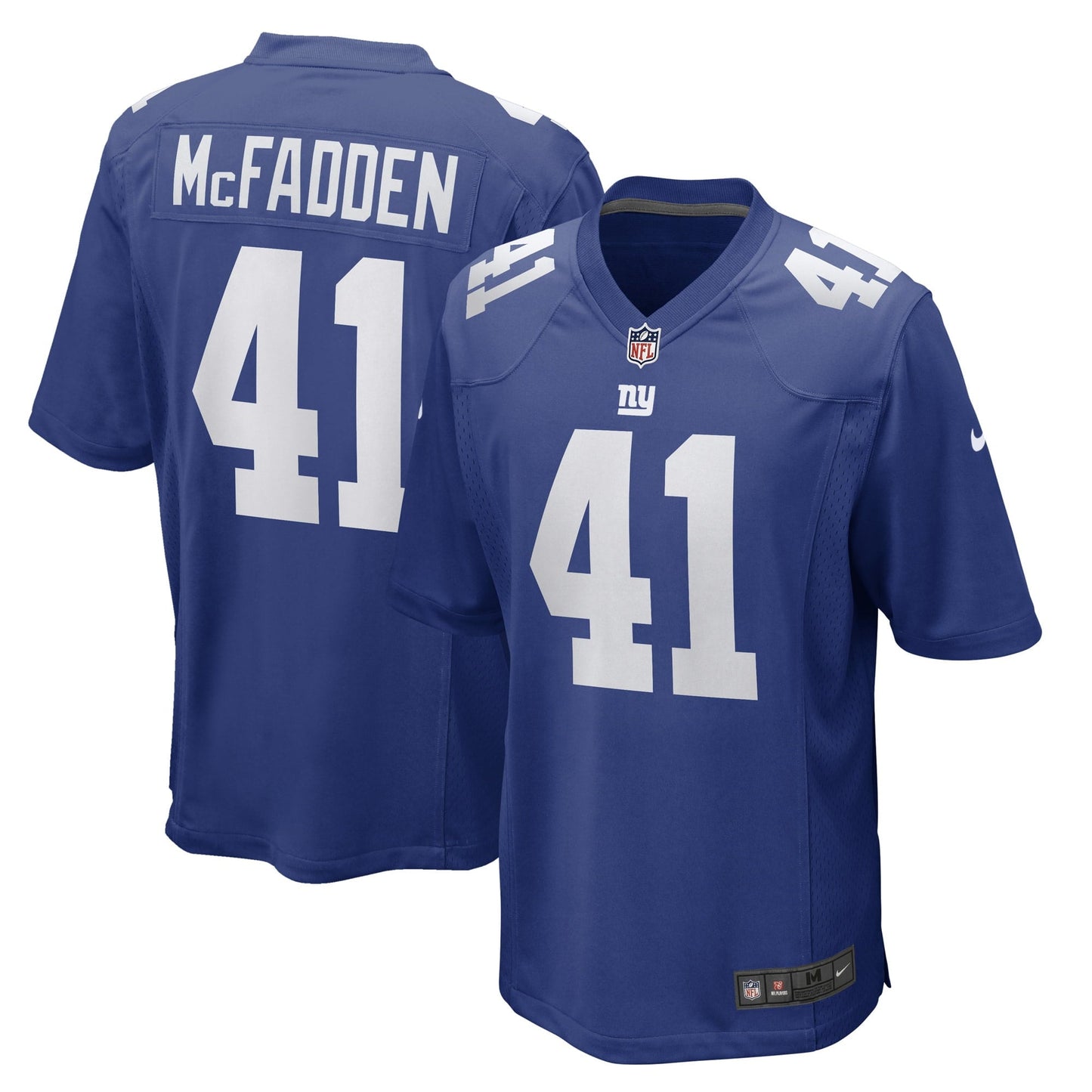 Men's Nike Micah McFadden Royal New York Giants Game Player Jersey