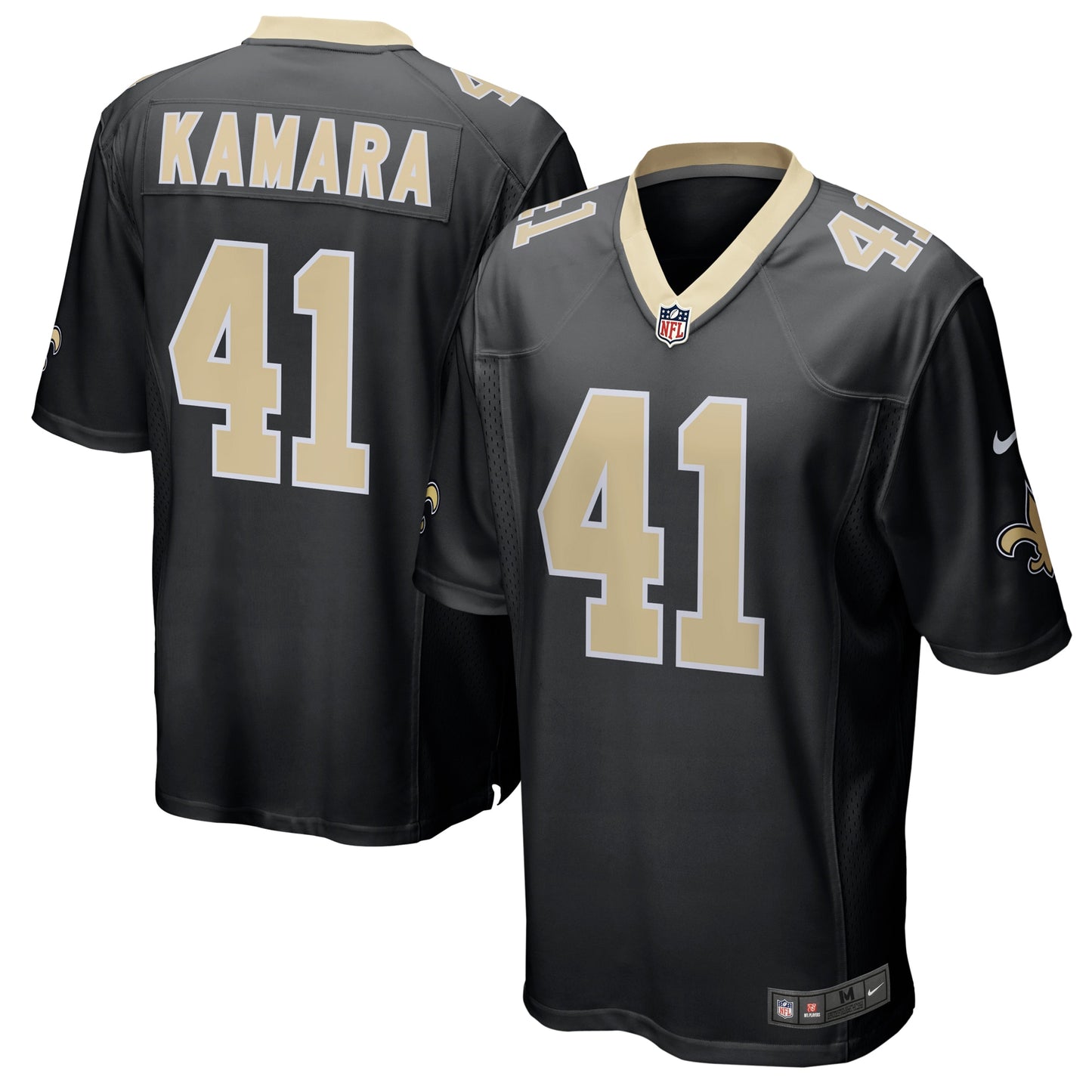 Alvin Kamara New Orleans Saints Nike Game Player Jersey - Black