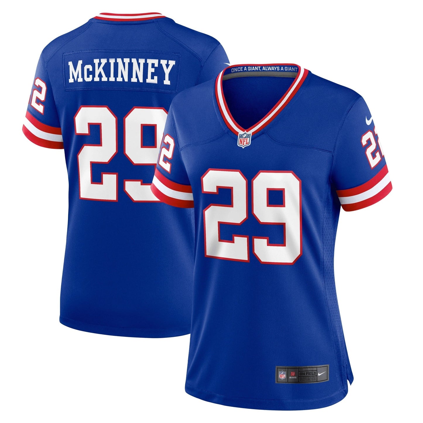 Women's Nike Xavier McKinney Royal New York Giants Classic Player Game Jersey