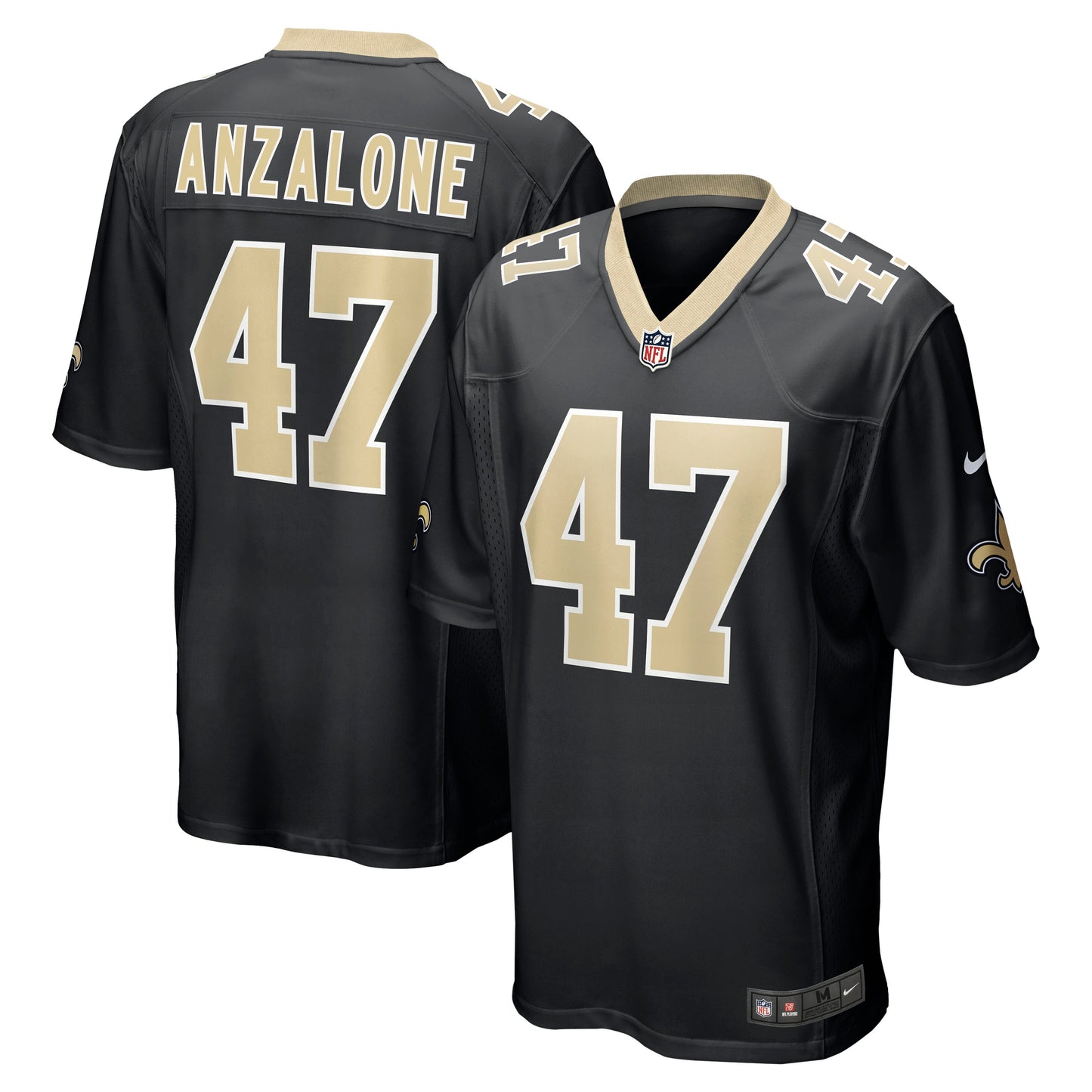 Alex Anzalone New Orleans Saints Nike Game Jersey - Black