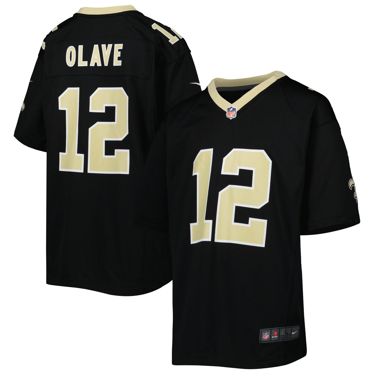 Chris Olave New Orleans Saints Nike Youth Game Jersey - Black