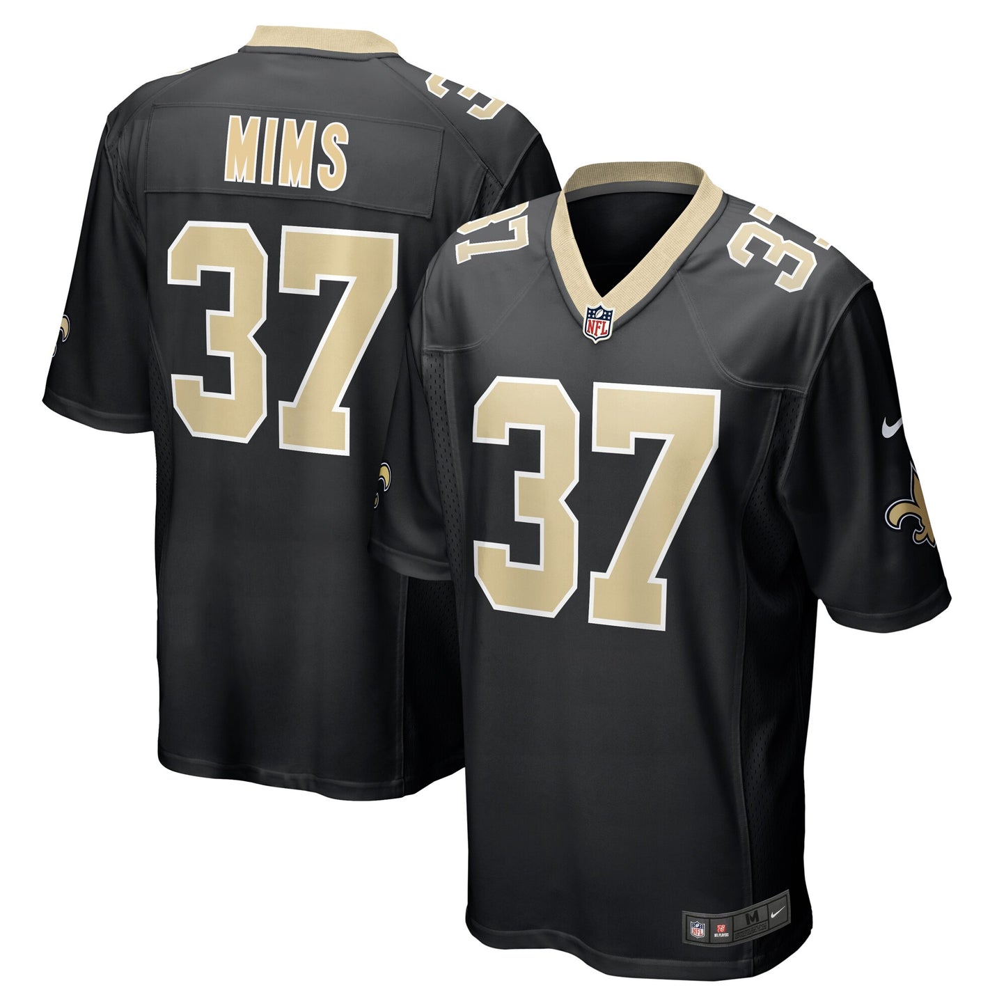 Jordans Mims New Orleans Saints Nike Team Game Jersey -  Black