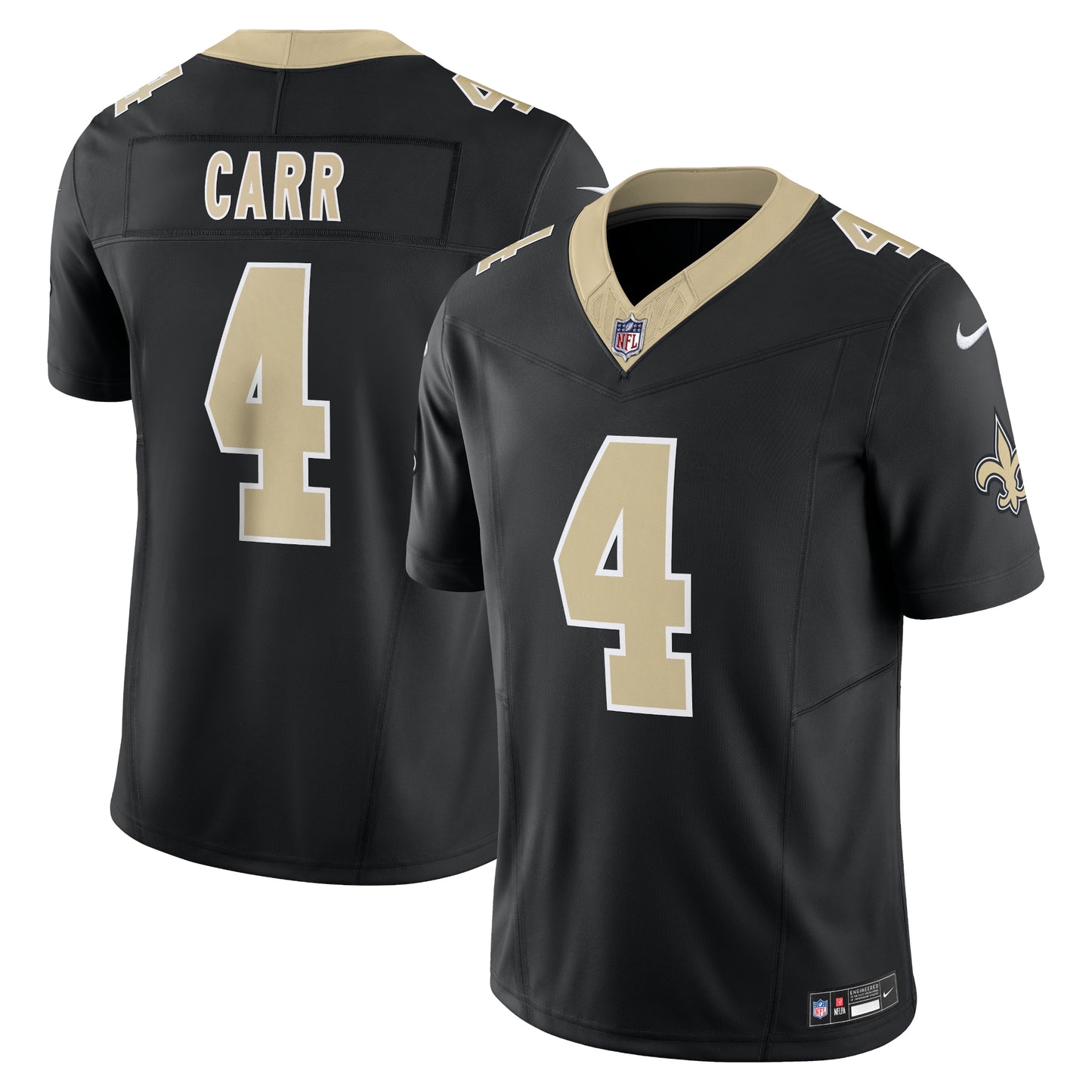 Derek Carr New Orleans Saints Nike Vapor F.U.S.E. Limited Jersey - Black